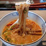 クロモリ - 担々温麺の麺