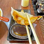 Yokohama Ramen Nanana Naya - 大ぶりで皮がモチっと食感の餃子は野菜たっぷりの餡が美味い餃子