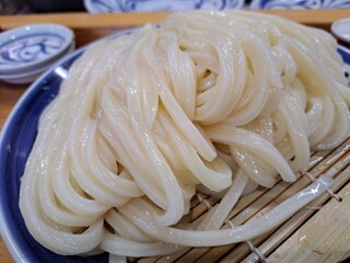 手打うどん はりや - 一本いっぽんが　とても長い。