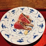 炭焼 芹生 - 鰹のタタキ