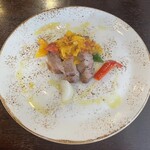イタリア料理 レガメント - 豚肩ロースとオレンジソース
