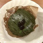 手作りケーキ 苺菜 - 抹茶のモンブラン