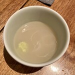 しおて - 蕎麦湯に薬味