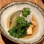 しおて - 筍と蓬麩の揚出し1,540円