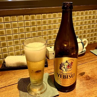 Shiote - 瓶ビール800円