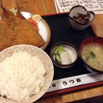 酒蔵うつみ - 鰺フライ定食