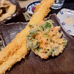 満天 - 桜えびのかき揚げ、美味しかったです