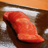 豊鮨 - 大トロの蛇腹、銚子