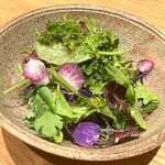 天麩羅 巽 - 花のサラダ