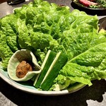 杏樹亭 岸根店 - 「サンチュ（税込￥550）×2」