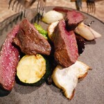 MONK - エゾ鹿シンタマ肉のロースト