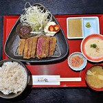 おぼろ家 - (限定5食)生ハラミ牛カツ定食