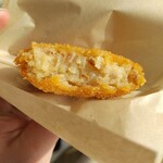 豚捨 外宮前店 - コロッケを割ってみました(笑)