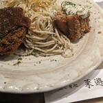 菜遊季  - エビフライミンチカツランチ900円