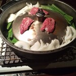 馬焼専門 銀座こじま屋 - 焼いても、めちゃうま  肉汁野菜に落ちてきて野菜もめちゃうま