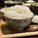 焼鳥 ハレツバメ - ご飯大盛りの量 参考に。