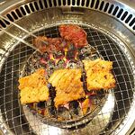 焼肉 九田家 - サムギョプサル990円（ランチ定食は、ビュッフェ食べ放題）