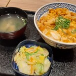 Yoshinoya - 親子丼（並盛）＆お新香セット