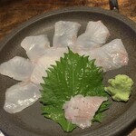 魚酔 - ヒラメの刺身