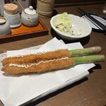 むさし - アスパラフライが美味しい