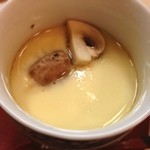 生湯葉とチーズの茶碗蒸し