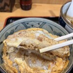 立食いそば 山吹 - カツの具合