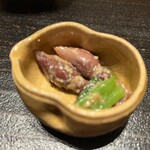 寺子屋 すし匠 - ホタルイカ、わけぎと酢味噌