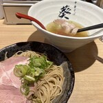 中華そば 葵 - 和え玉(醤油)を追加