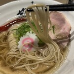 中華そば 葵 - ストレート細麺