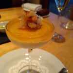 レストラン エフア - セロリのムースと甘エビのジュレ