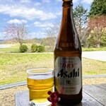 笠そば処 - 瓶ビール　￥550