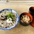 笠そば処 - 料理写真:荒神そば(大)￥1,130　かやくご飯　￥410