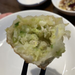 葉牡丹 - 焼餃子の方の餡は野菜中心