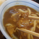 鹿泉亭 - カレーうどん　７００円の豚肉　【　２０１４年２月　】　