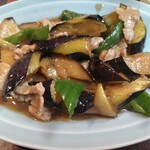 丸千葉 - ナスとピーマンの味噌炒め