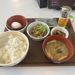 Sukiya - 牛たまかけ朝食