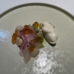 リストランテ ラストリカート - 真鯛とホワイトアスパラガスの冷製前菜