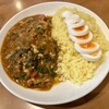 きんもち - 野菜カレー+ベーコン+ゆでたまご