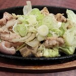 やぶ屋食堂 エスカ店 - 名物とんちゃん鉄板焼（塩）