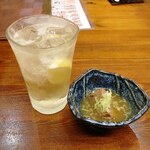 そば 酒肴 たちばな庵 - ハイボールとおとおし