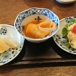 Kamameshi Saijiki Sakitei - 前菜３種
