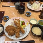 Tonkatsu Inaba Wakou - 海老フライ＆ヒレカツ定食