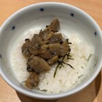 Hamagurimenshichiri - 蛤麺しちり(貝のしぐれ煮ごはん(小))