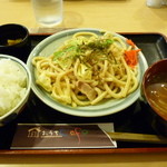 おうちcafe - 焼うどん定食