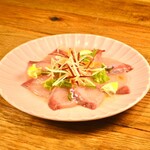 Western: Freshly caught fish carpaccio