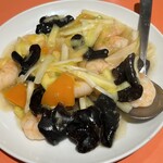 菜香 - 黄ニラとエビ炒め