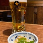 グランド居酒屋富士 - 生ビール 中＋お通し