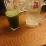 王龍ラーメン - 青汁(*´ω｀*)ハイボール(^-^)/