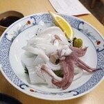 活魚料理 びんび家 - ヤリイカ刺身