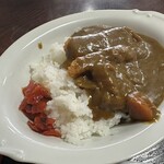 一休庵 - カツカレー ＆ もりそば の セット の カツカレー　(2024/04)